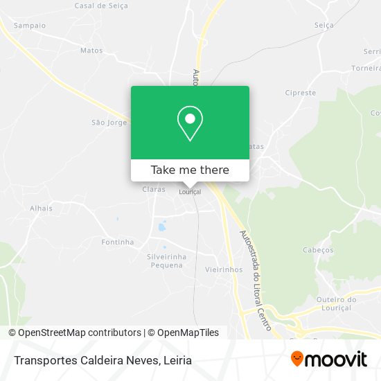 Transportes Caldeira Neves mapa