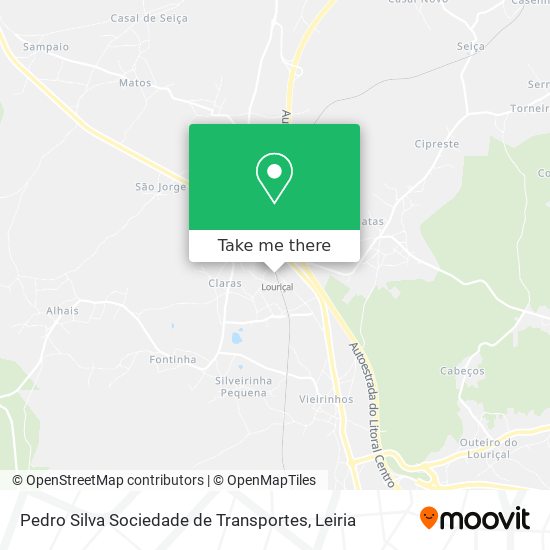 Pedro Silva Sociedade de Transportes mapa