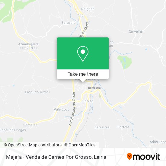 Majefa - Venda de Carnes Por Grosso map