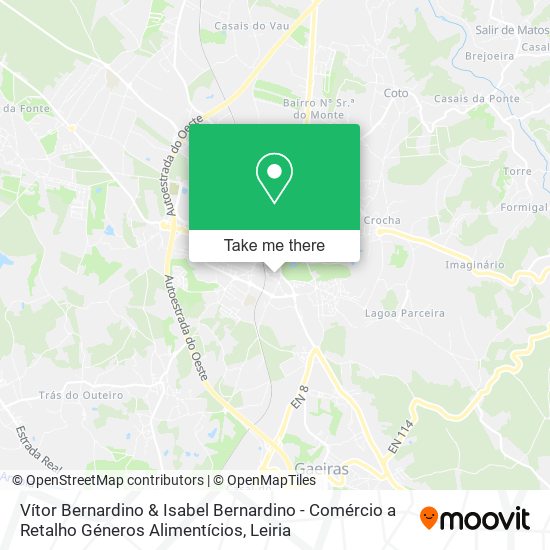 Vítor Bernardino & Isabel Bernardino - Comércio a Retalho Géneros Alimentícios map