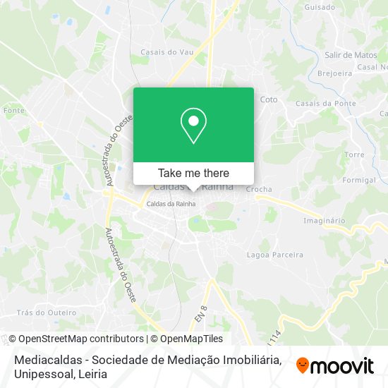 Mediacaldas - Sociedade de Mediação Imobiliária, Unipessoal mapa