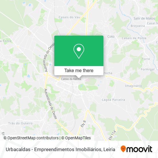 Urbacaldas - Empreendimentos Imobiliários map