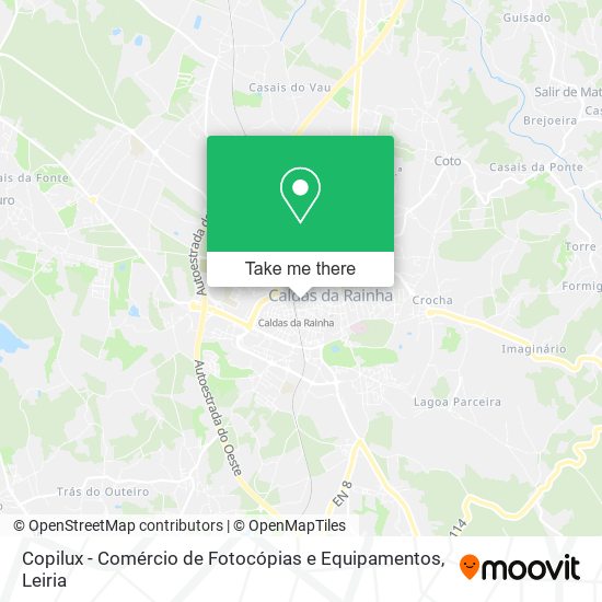 Copilux - Comércio de Fotocópias e Equipamentos map
