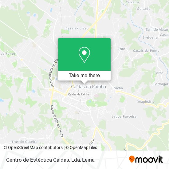 Centro de Estéctica Caldas, Lda mapa