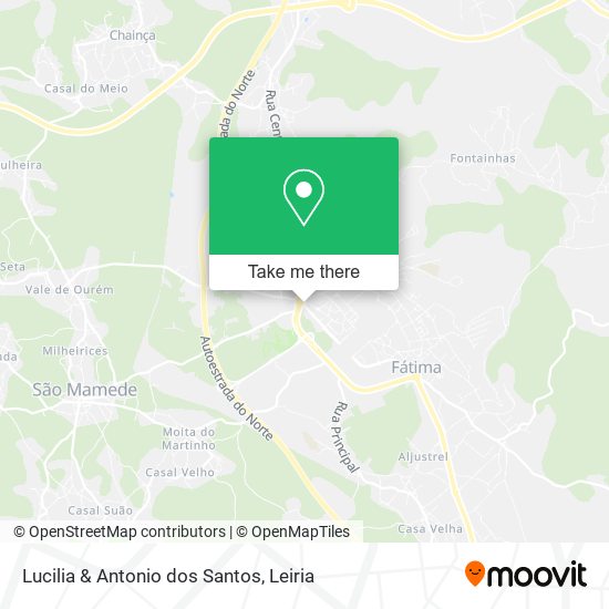 Lucilia & Antonio dos Santos map