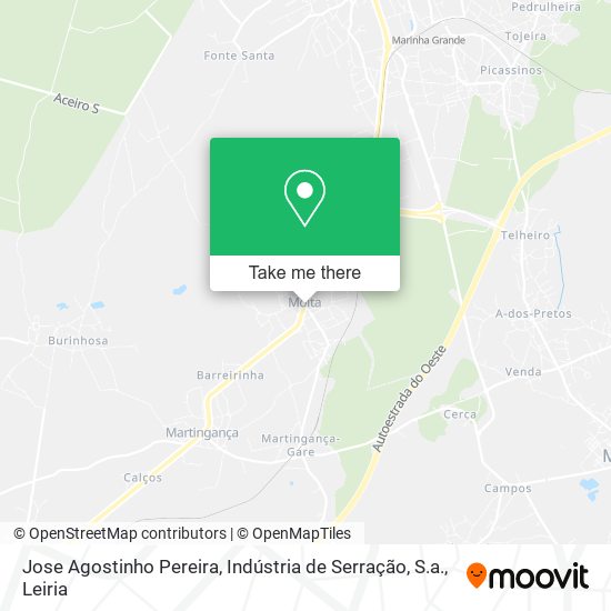 Jose Agostinho Pereira, Indústria de Serração, S.a. mapa