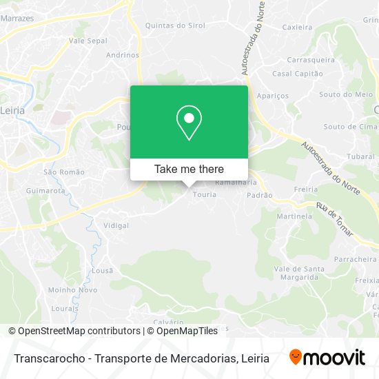 Transcarocho - Transporte de Mercadorias mapa