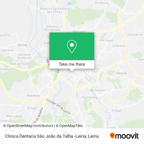Clinica Dentaria São João da Talha -Leiria map