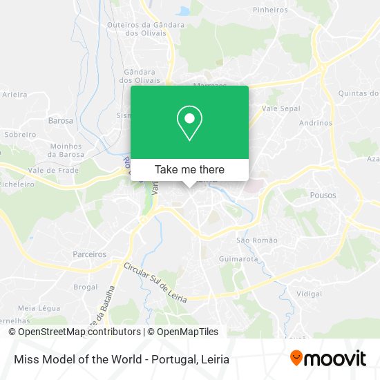 Miss Model of the World - Portugal mapa