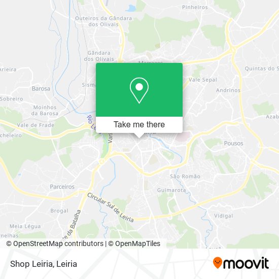 Shop Leiria mapa