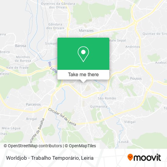Worldjob - Trabalho Temporário mapa