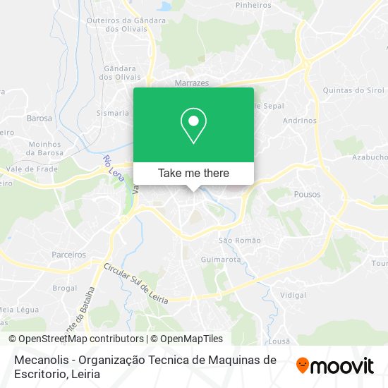 Mecanolis - Organização Tecnica de Maquinas de Escritorio mapa