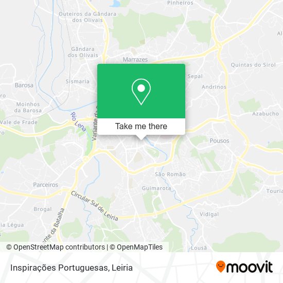 Inspirações Portuguesas mapa