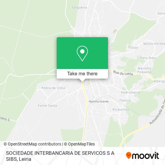 SOCIEDADE INTERBANCARIA DE SERVICOS S A SIBS map