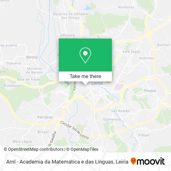 Aml - Academia da Matemática e das Línguas mapa