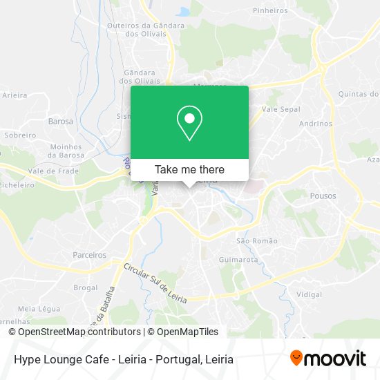 Hype Lounge Cafe - Leiria - Portugal map