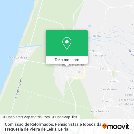 Comissão de Reformados, Pensionistas e Idosos da Freguesia de Vieira de Leiria map