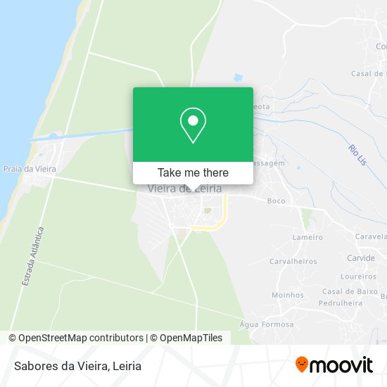 Sabores da Vieira mapa