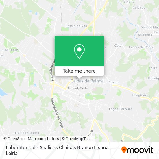 Laboratório de Análises Clínicas Branco Lisboa map