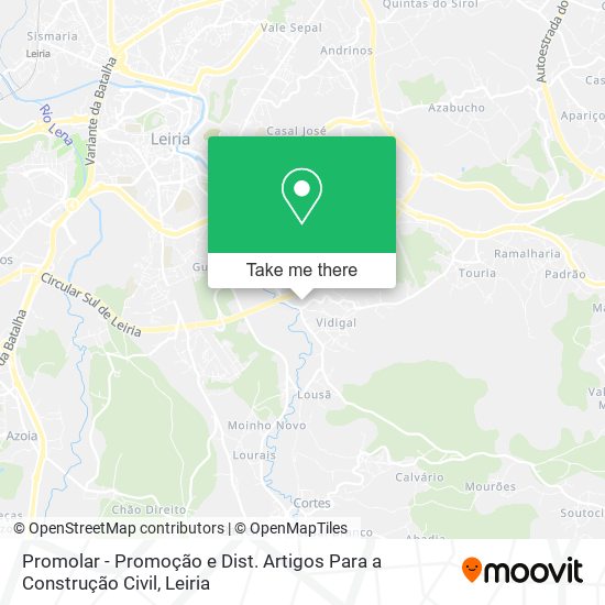 Promolar - Promoção e Dist. Artigos Para a Construção Civil map