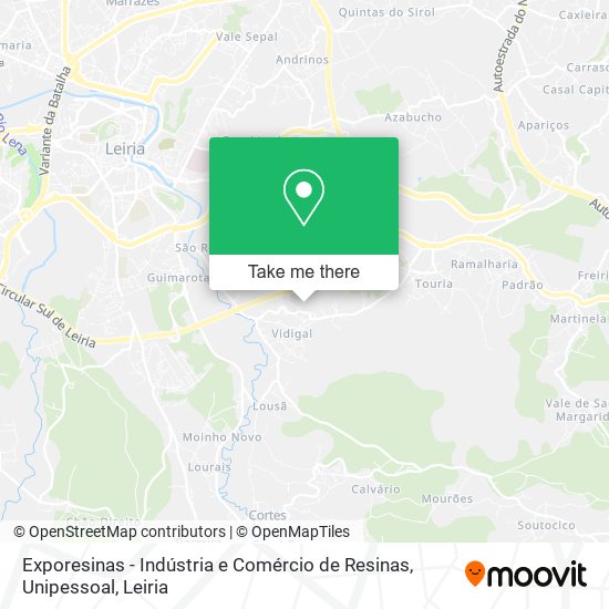 Exporesinas - Indústria e Comércio de Resinas, Unipessoal mapa