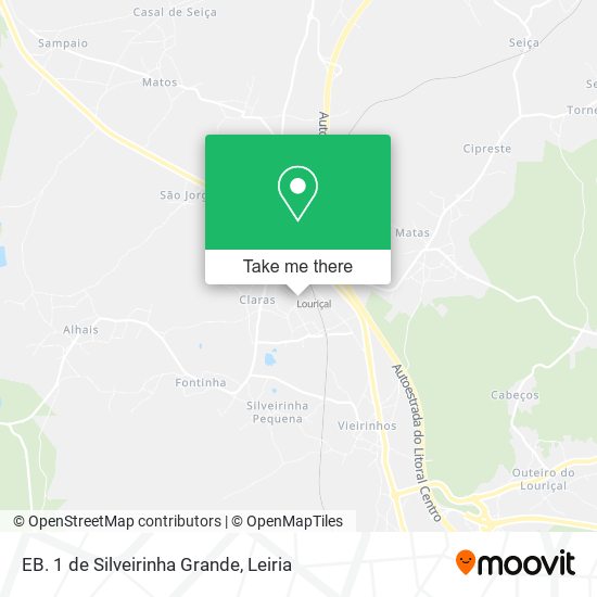 EB. 1 de Silveirinha Grande mapa