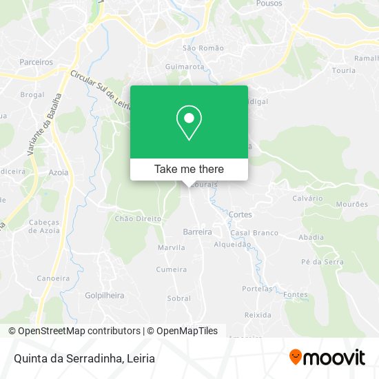 Quinta da Serradinha mapa