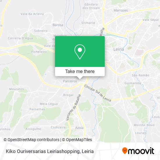 Kiko Ouriversarias Leiriashopping map