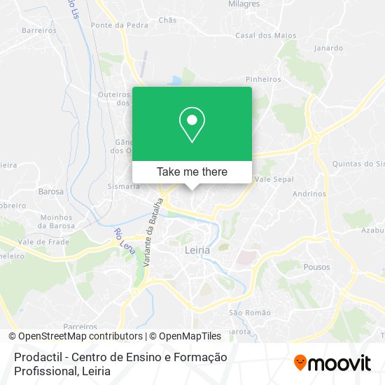 Prodactil - Centro de Ensino e Formação Profissional map