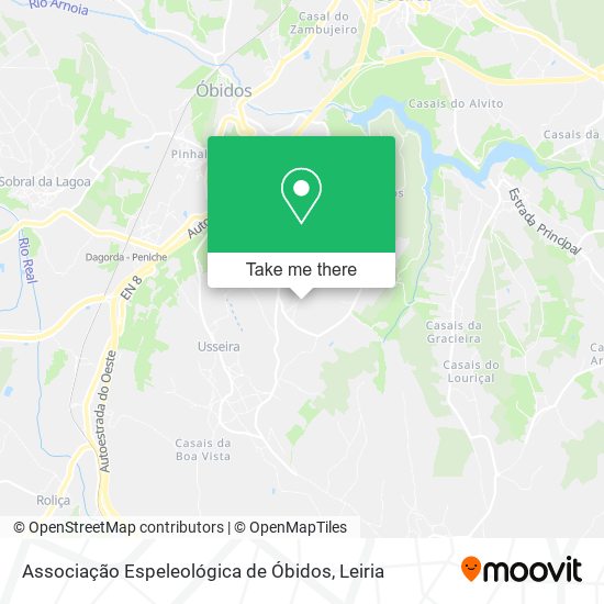 Associação Espeleológica de Óbidos map