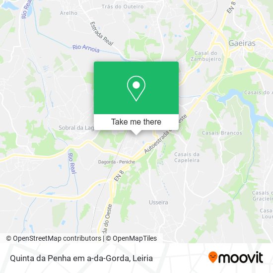 Quinta da Penha em a-da-Gorda map