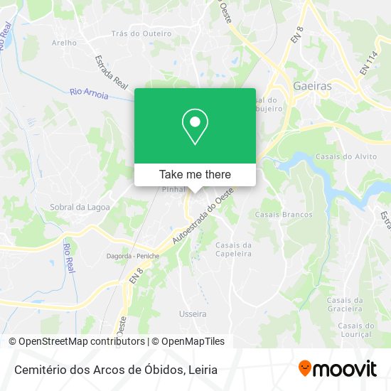 Cemitério dos Arcos de Óbidos map