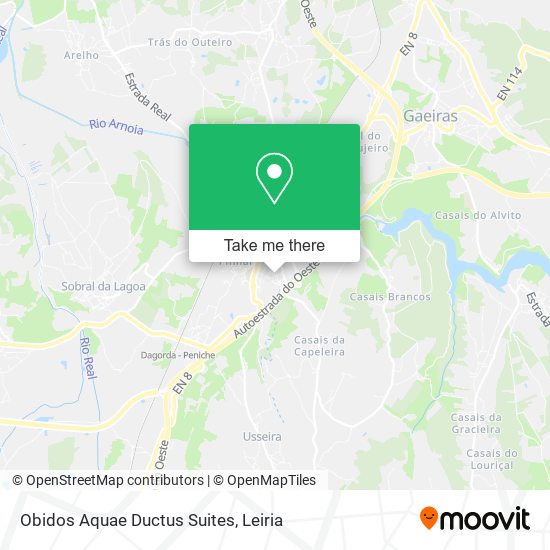 Obidos Aquae Ductus Suites map