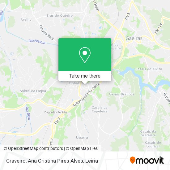 Craveiro, Ana Cristina Pires Alves map