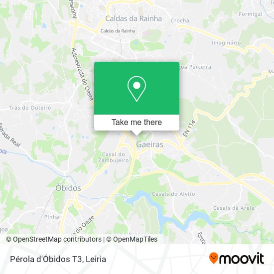 Pérola d'Óbidos T3 mapa