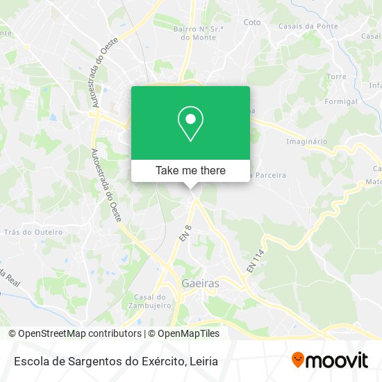 Escola de Sargentos do Exército mapa