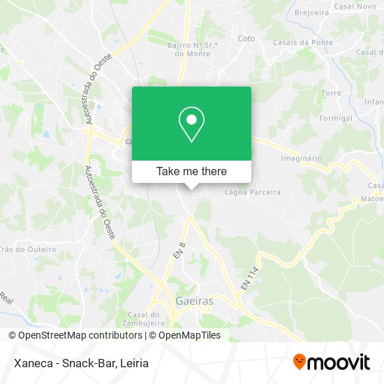 Xaneca - Snack-Bar map