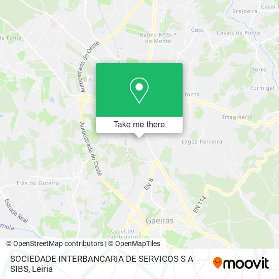 SOCIEDADE INTERBANCARIA DE SERVICOS S A SIBS map