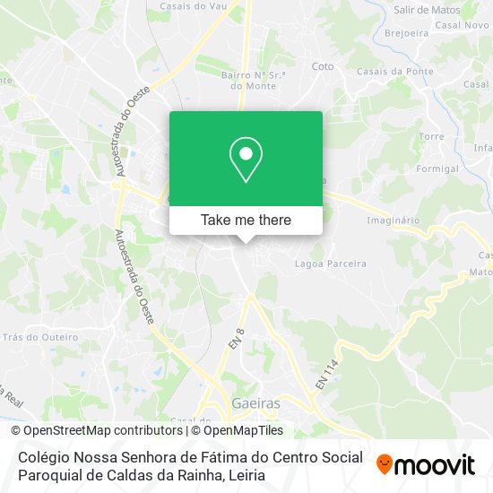 Colégio Nossa Senhora de Fátima do Centro Social Paroquial de Caldas da Rainha map