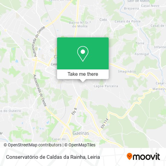 Conservatório de Caldas da Rainha map