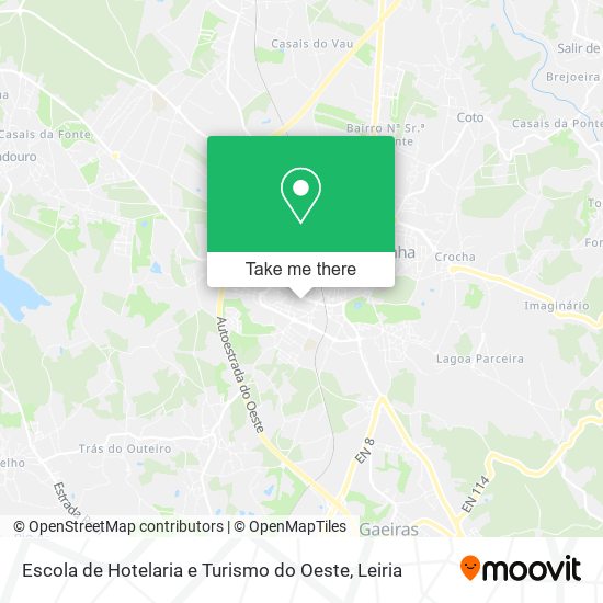 Escola de Hotelaria e Turismo do Oeste map