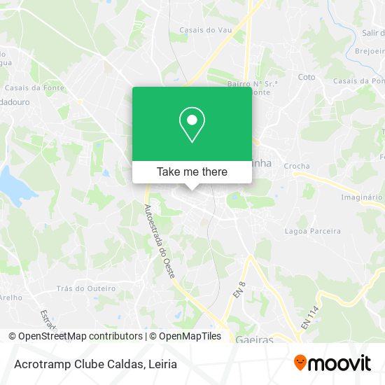 Acrotramp Clube Caldas map