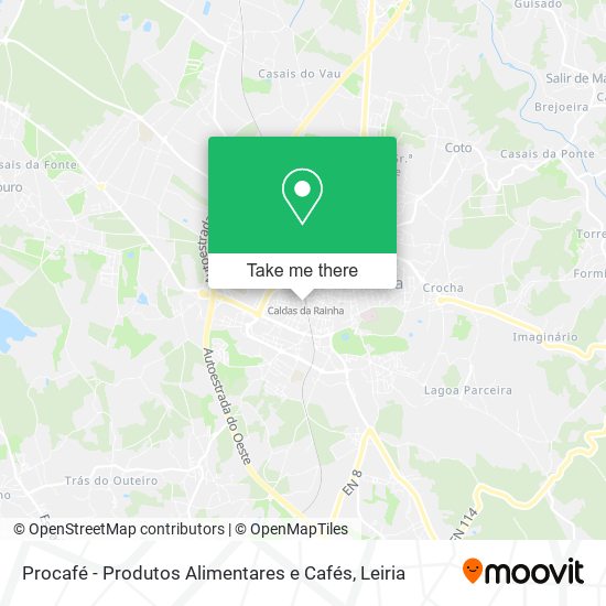 Procafé - Produtos Alimentares e Cafés mapa