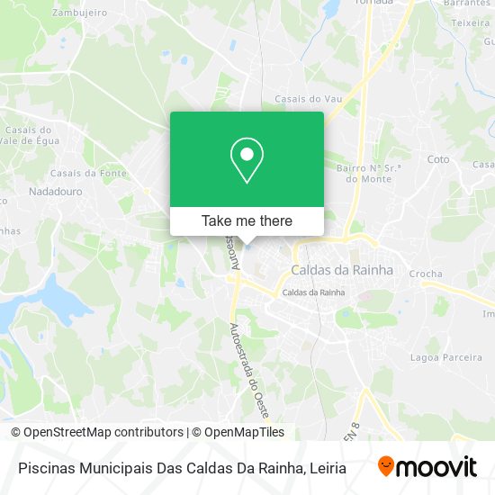 Piscinas Municipais Das Caldas Da Rainha map