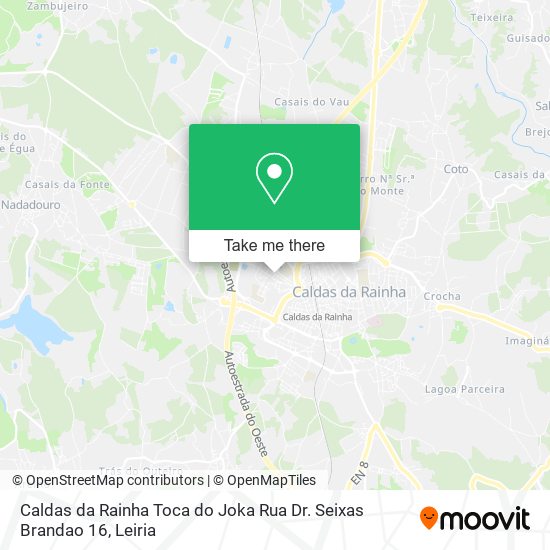 Caldas da Rainha Toca do Joka Rua Dr. Seixas Brandao 16 map