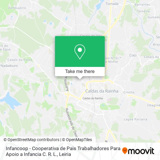 Infancoop - Cooperativa de Pais Trabalhadores Para Apoio a Infancia C. R. L. map