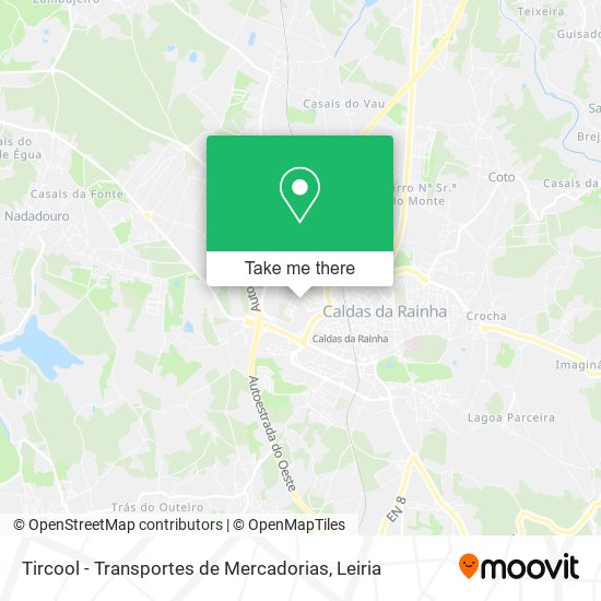 Tircool - Transportes de Mercadorias mapa