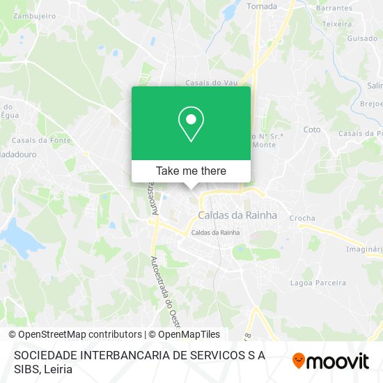 SOCIEDADE INTERBANCARIA DE SERVICOS S A SIBS map