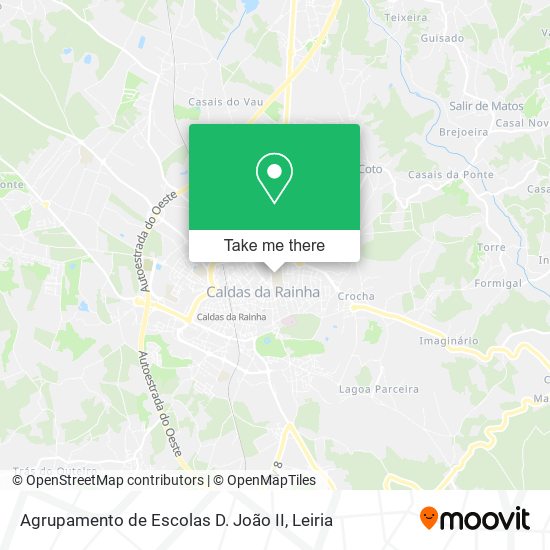Agrupamento de Escolas D. João II map