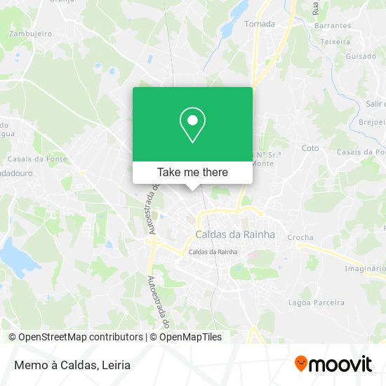 Memo à Caldas mapa